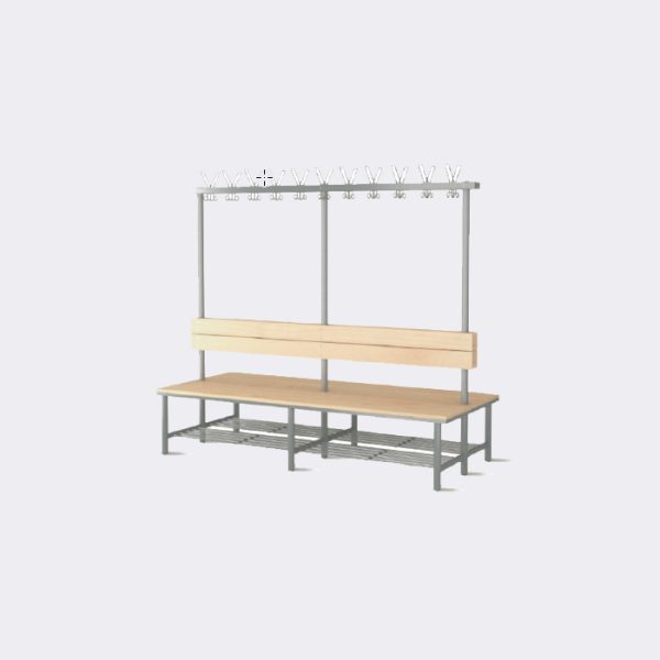 vestiaire a banc double