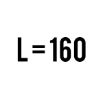 L = 160cm