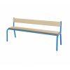 banquette simple avec dos bois bleu