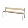 banquette simple avec dos bois gris