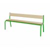 banquette simple avec dos bois vert citron
