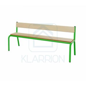 banquette simple avec dos bois vert citron