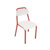 chaise classique blanc rouge