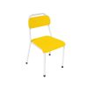 chaise classique jaune blanc