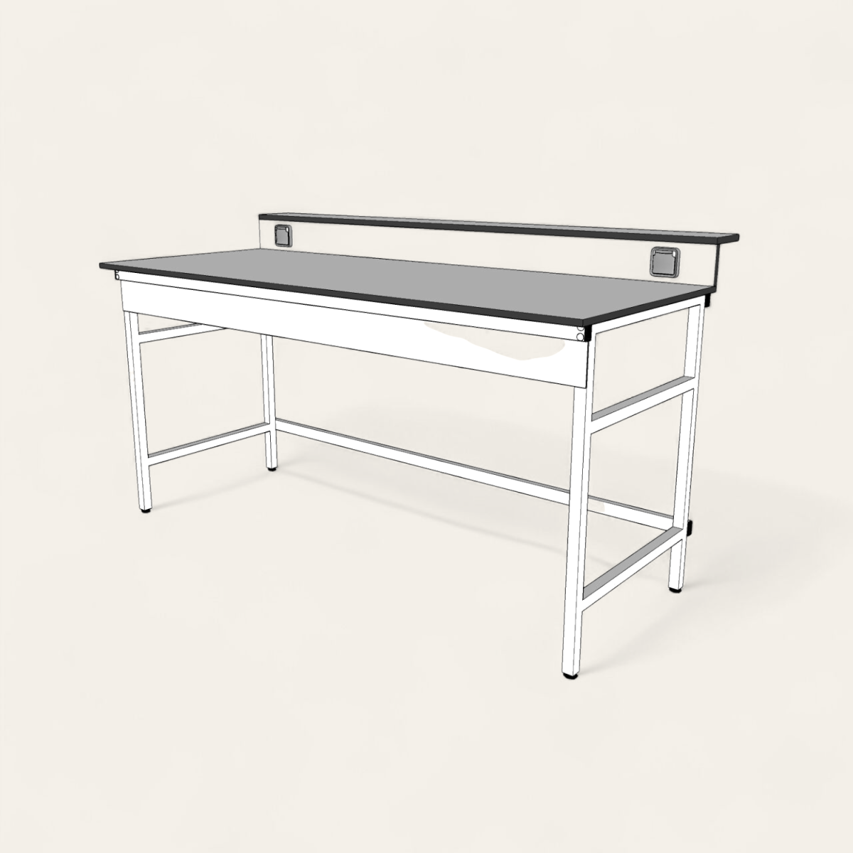 paillasse (5) Paillasse 180 avec Dosseret en HPL – Image 1