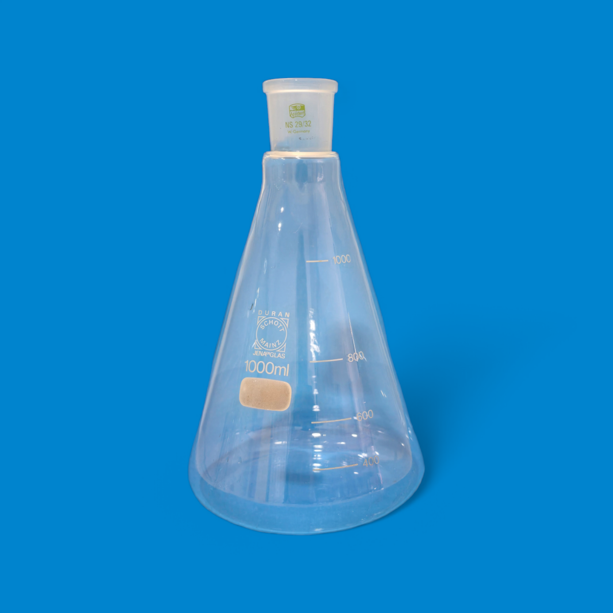 Photoroom-20250317_085252 Erlenmeyer 1000 ml (Col rodé 29.32) DURAN SCHOTT – Image 1