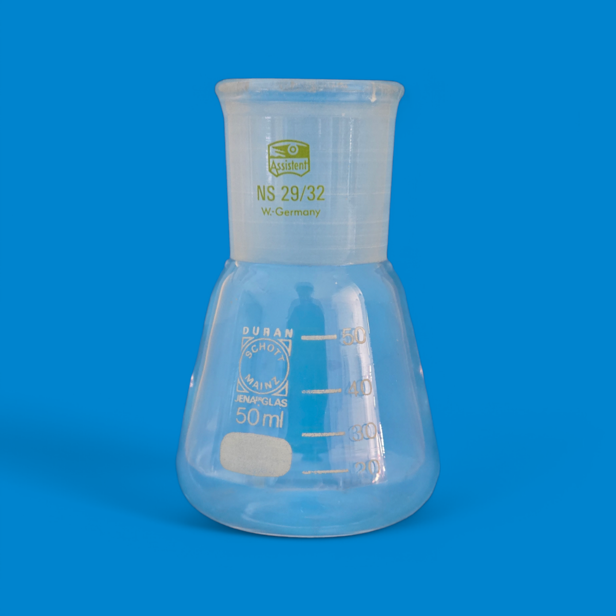 Photoroom-20250317_094818 Erlenmeyer 50 ml (Col rodé) DURAN SCHOTT – Image 1