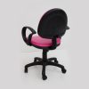 chaise ergo avec accoudoir rose2