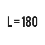 L = 180cm