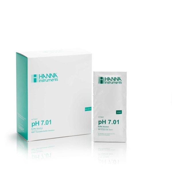 Solution d'étalonnage pH 7,01 en Sachets (25 x 20 mL) - HI70007P