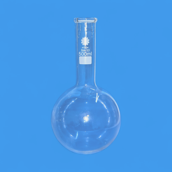 Ballon fond plat 500 ml col long Bord renforcée GG17