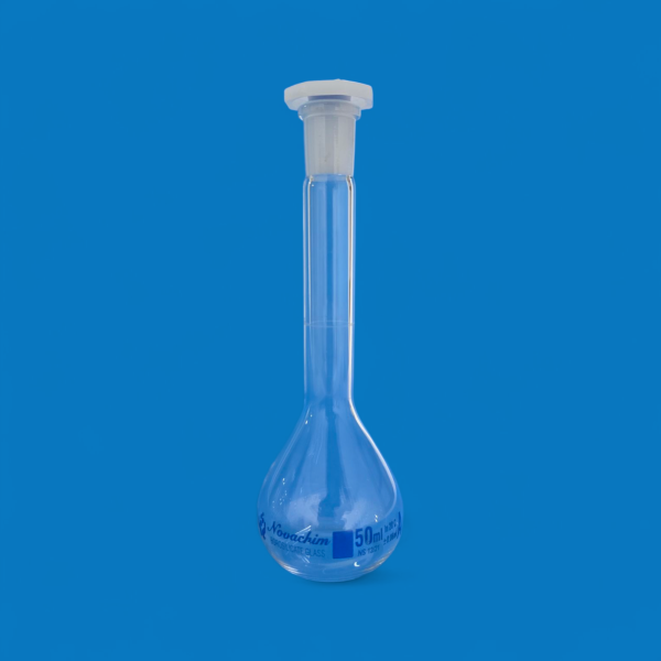 Fiole jaugée 50ml classe A avec bouchon Novachim