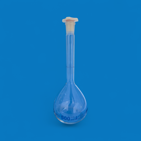 Fiole jaugée 500ml classe A avec bouchon ARCO