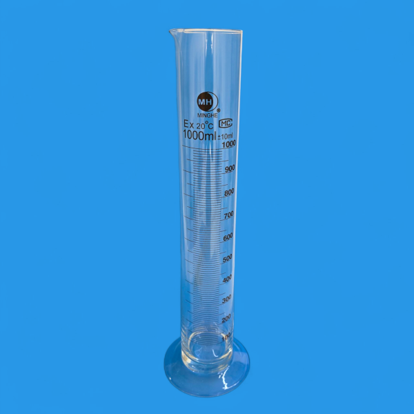 Eprouvette graduée 1000 ml Classe A Base ronde MINGHE