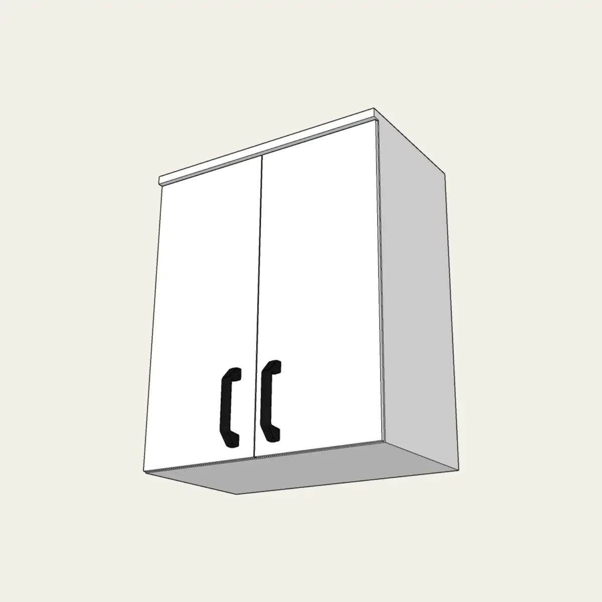 meublehaut-2p Meuble Haut de laboratoire 2 portes MDF – Image 1