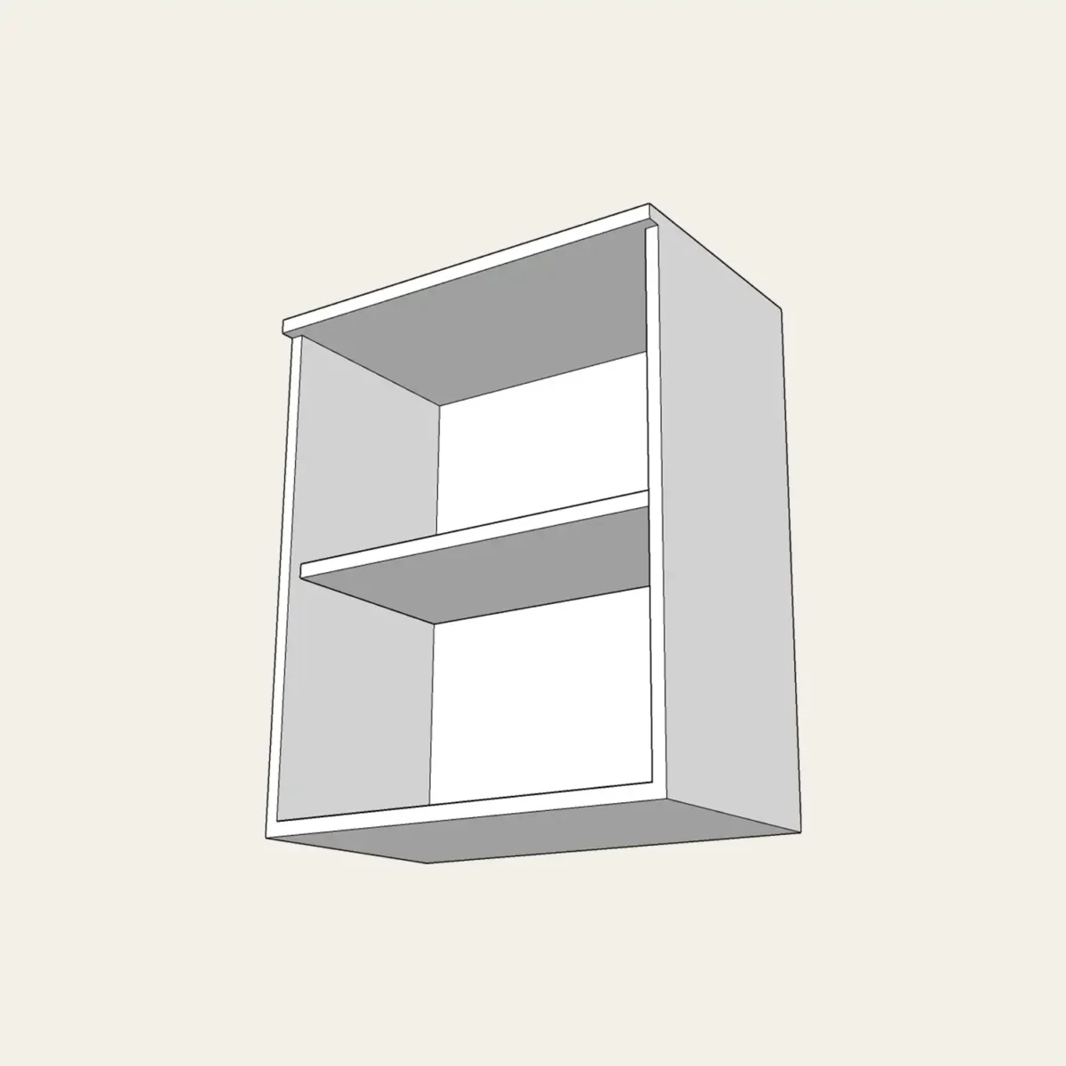 meublehaut-sp Meuble Haut de laboratoire sans portes – Image 1