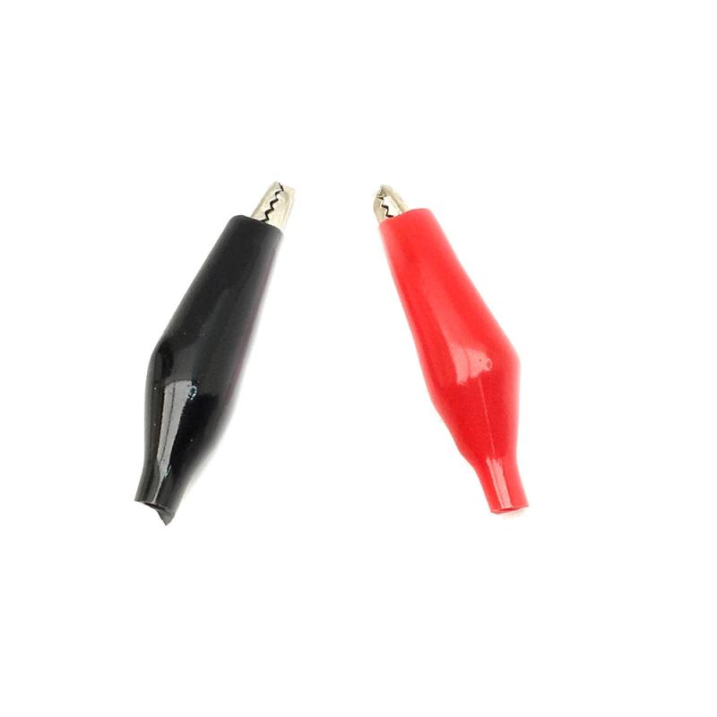 pince-crocodile-35mm-isole-rouge- Pince crocodile 35mm isolé – Image 1