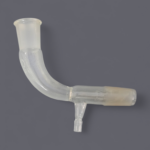 Adaptateur récepteur coudé avec prise de vide 14/23 en Verre borosilicaté