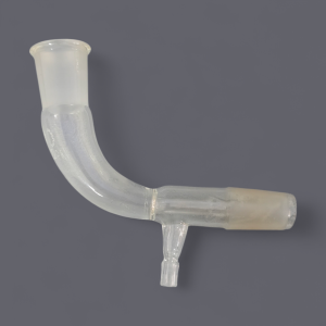 Adaptateur récepteur coudé avec prise de vide 14/23 en Verre borosilicaté