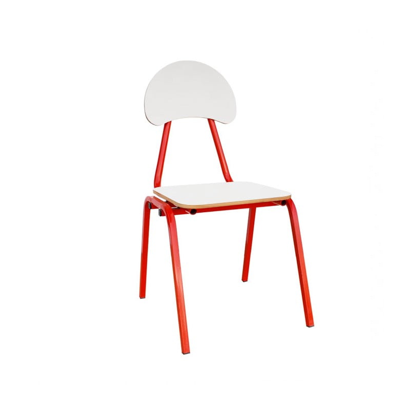 chaise alpha blanc rouge