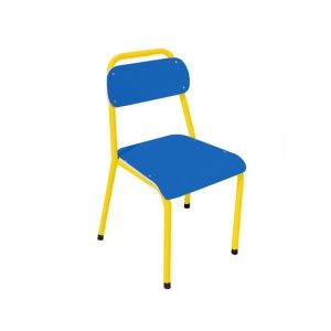 chaise classique blue jaune