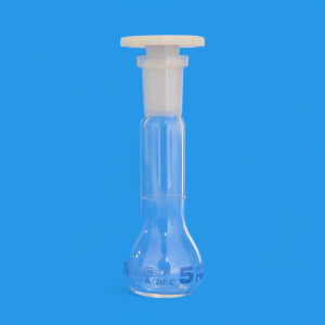 Fiole jaugée 5ml classe A avec bouchon GLASSCO