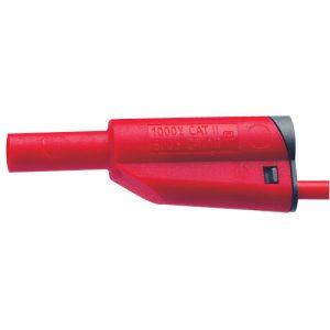 Cordon sécurisé à reprise arrière rouge 50 cm