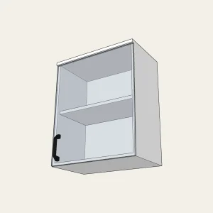 Meuble Haut de laboratoire 1 porte VERRE