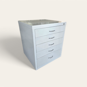 Meuble sous Paillasses métallique 5 Tiroirs