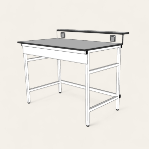 Paillasse 120 avec Dosseret en HPL