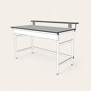 Paillasse 150 avec Dosseret en HPL