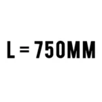 L = 750mm